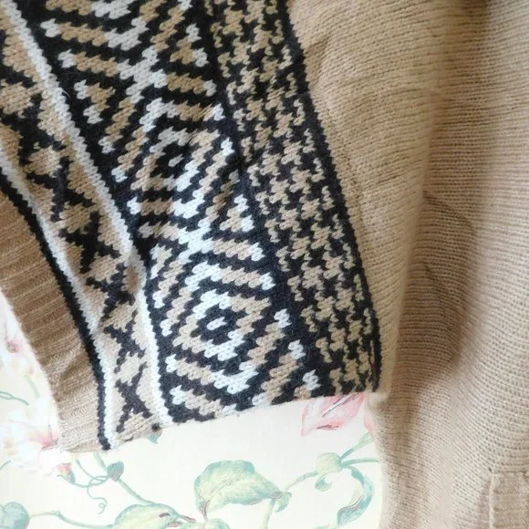 🦔🦔 Aztec Style Lambswool Cardigan - Picture 7 of 10